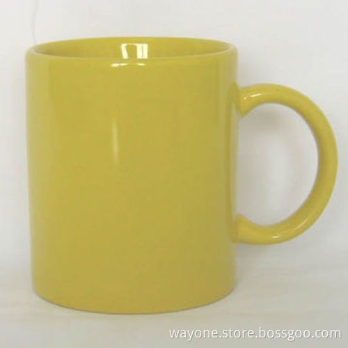 Standard 11oz Mug with Glaze Color, Various Colors, Made of Stoneware, FDA and Prop 65 Certified